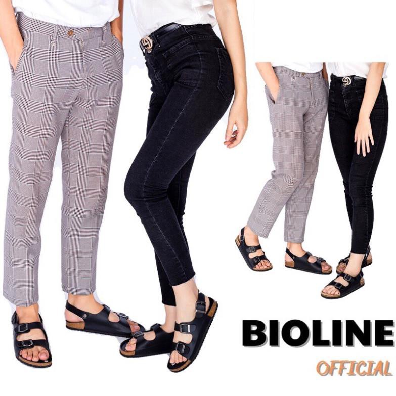 [DÉP CHỐNG NƯỚC] Dép đế trấu Bioline birken quai ngang da pu công nghiệp P02 - Bioline Official