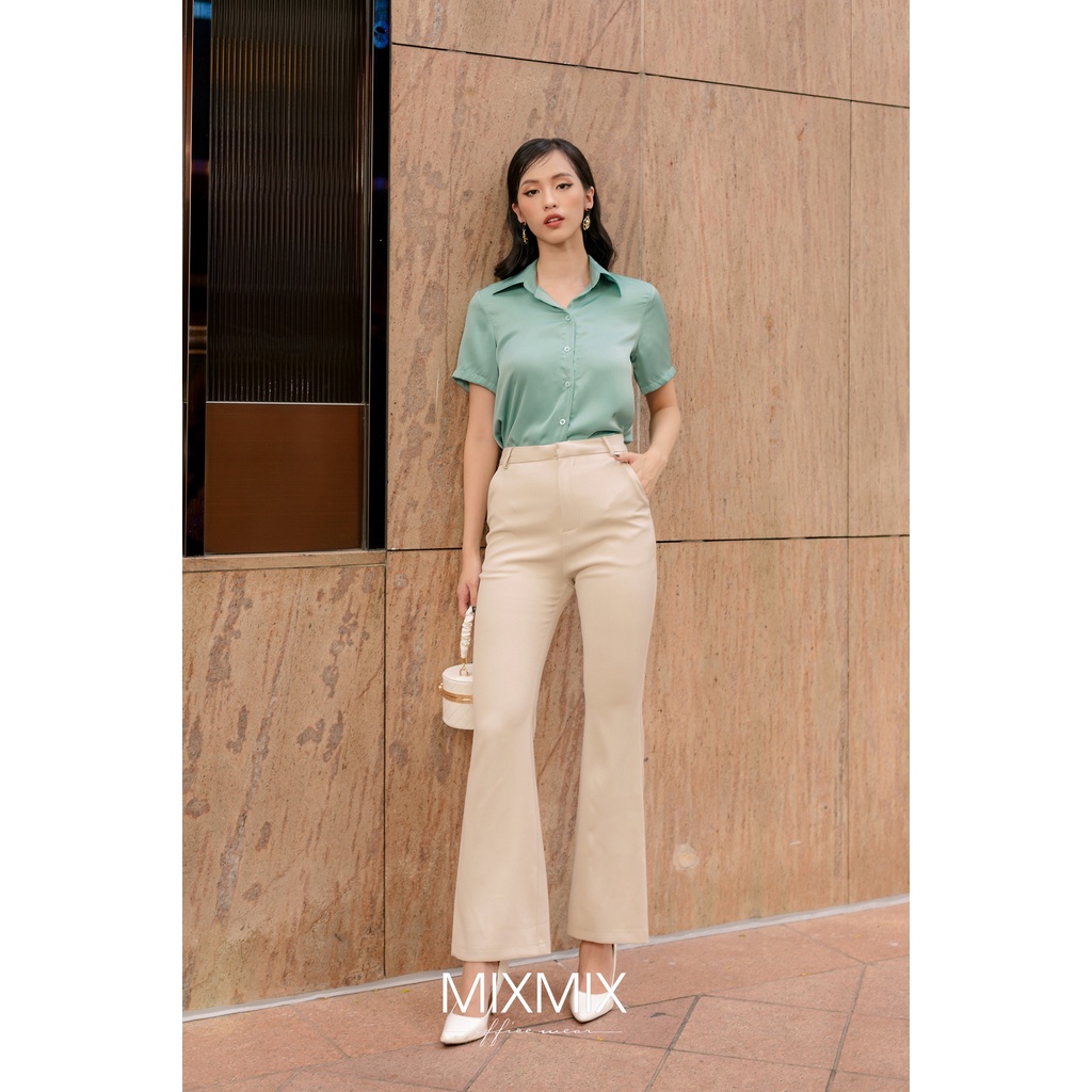Quần ống loe lưng cao Aline - Mixmix - Thời trang công sở thiết kế