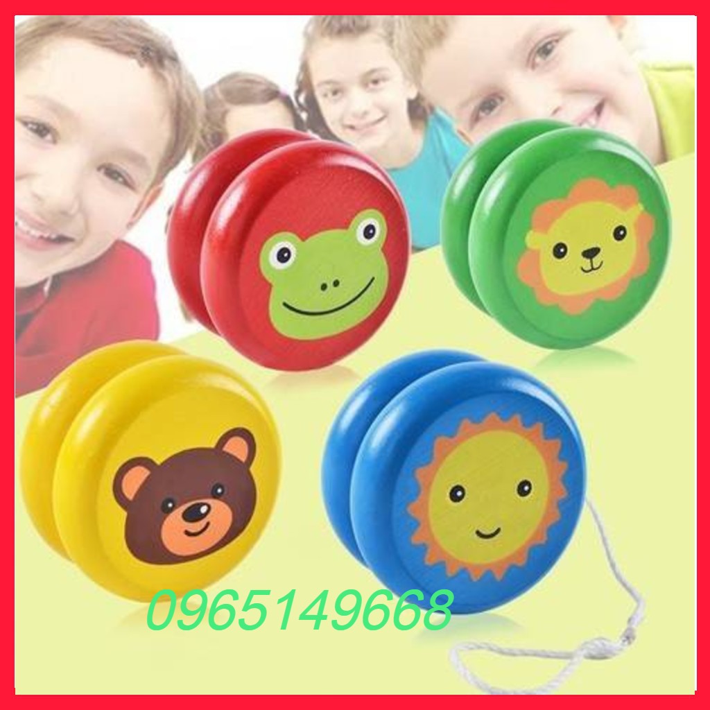 Đồ chơi YoYo bằng gỗ nhiều màu sắc cho bé