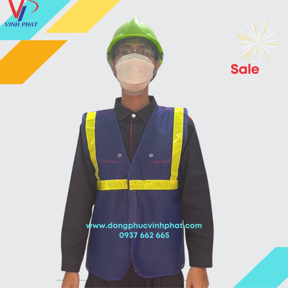 Áo Lưới Phản Quang Bảo Hộ 3M Cho Công Nhân, Kỹ Sư Giám Sát Công Trình Dùng Ban Đêm Nhiều Màu Sắc