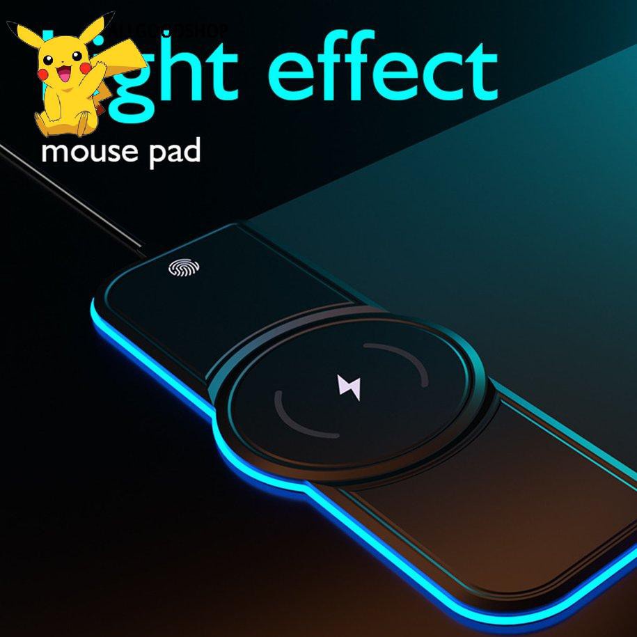 [Goodshop] 800*300*4mm Wireless Charging RGB Mouse Pad Waterproof Lighting Game Mouse Pad