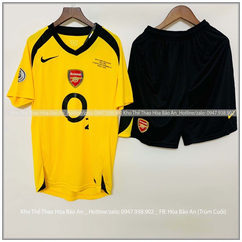 ÁoBộ quần áo bóng đá đội tuyển Arsenal hàng cao cấp màu vàng | BigBuy360 - bigbuy360.vn