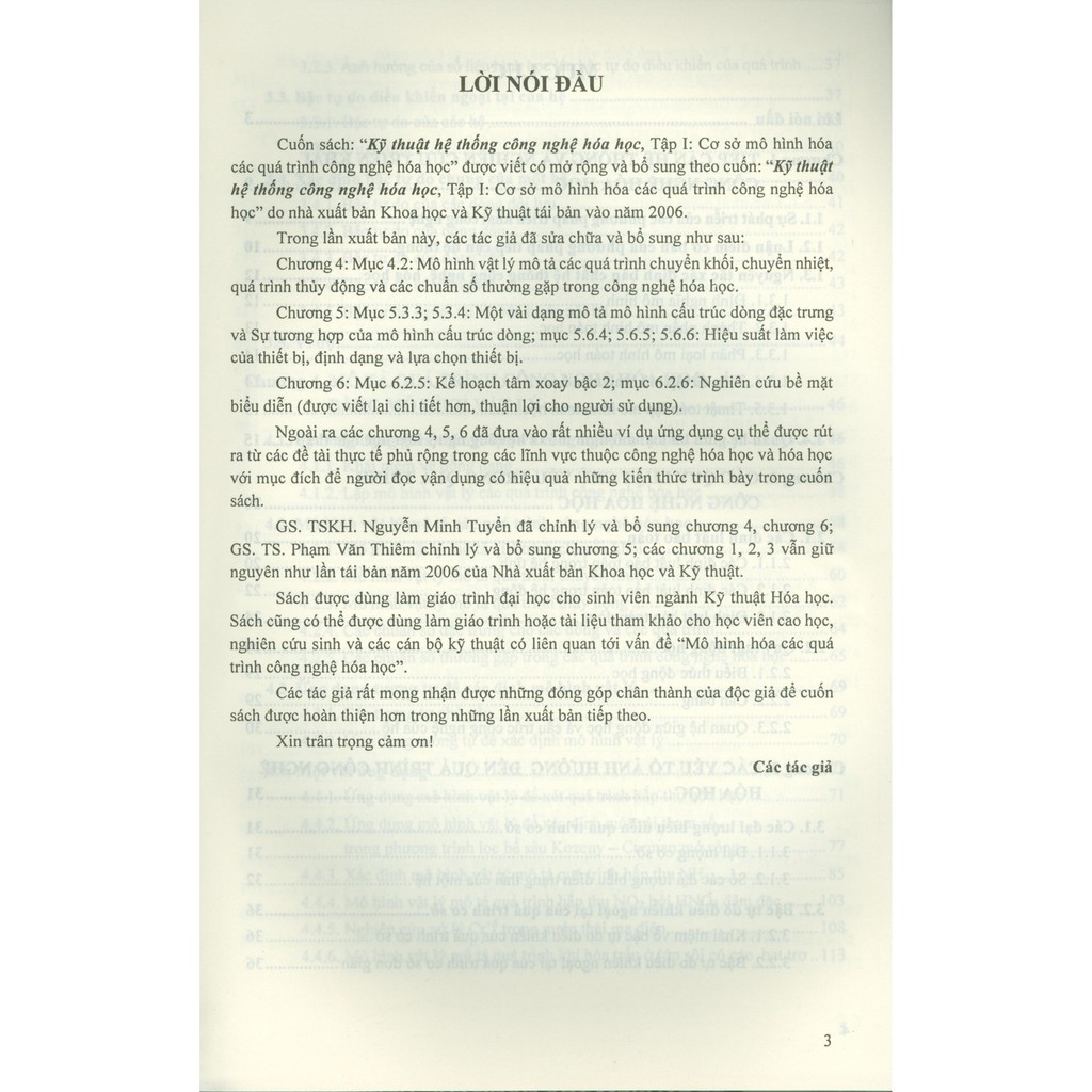 Sách - Kỹ Thuật Hệ Thống Công Nghệ Hóa Học (Tập 1) - Cơ Sở Mô Hình Hóa Các Quá Trình Công Nghệ Hóa Học
