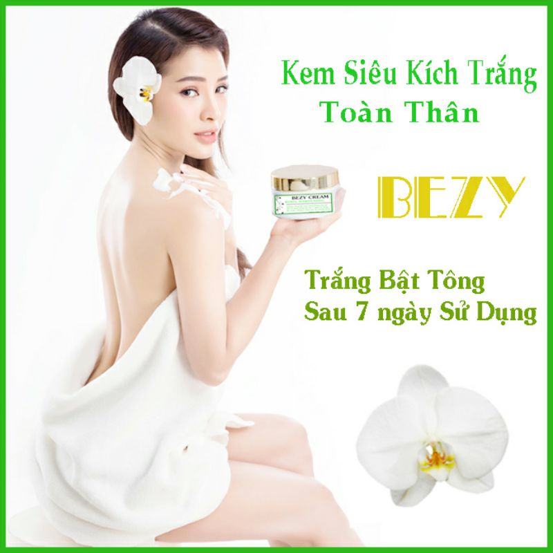 Combo Lột Trắng Toàn Thân + Kem Dưỡng Trắng Da BEZY Body