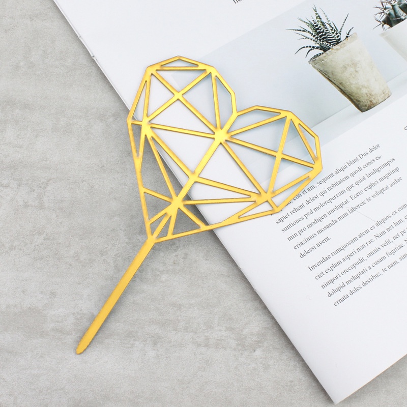 Topper Trang Trí Bánh Kem Hình Chữ &quot;Love&quot; Bằng Acrylic