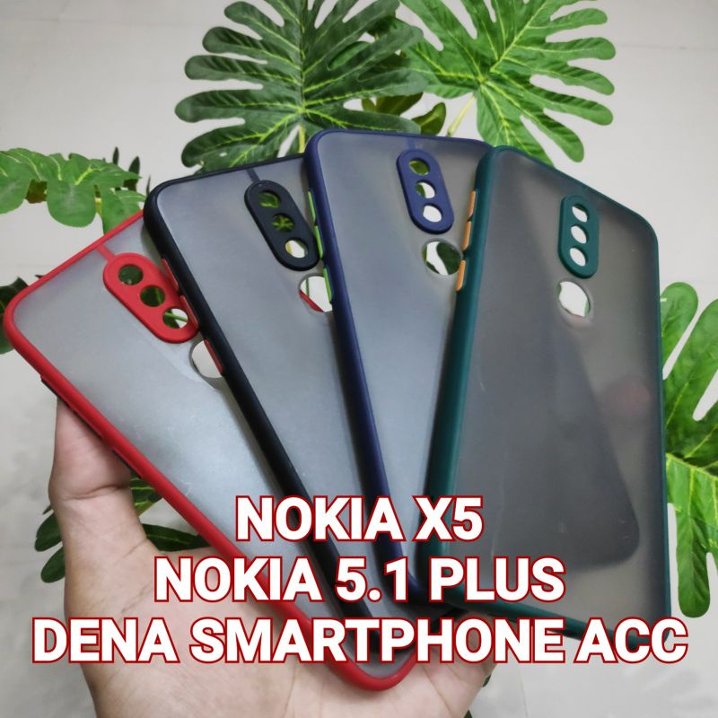Ốp Lưng Màu Nhám Cho Điện Thoại Nokia X5 Nokia 5.1 Plus