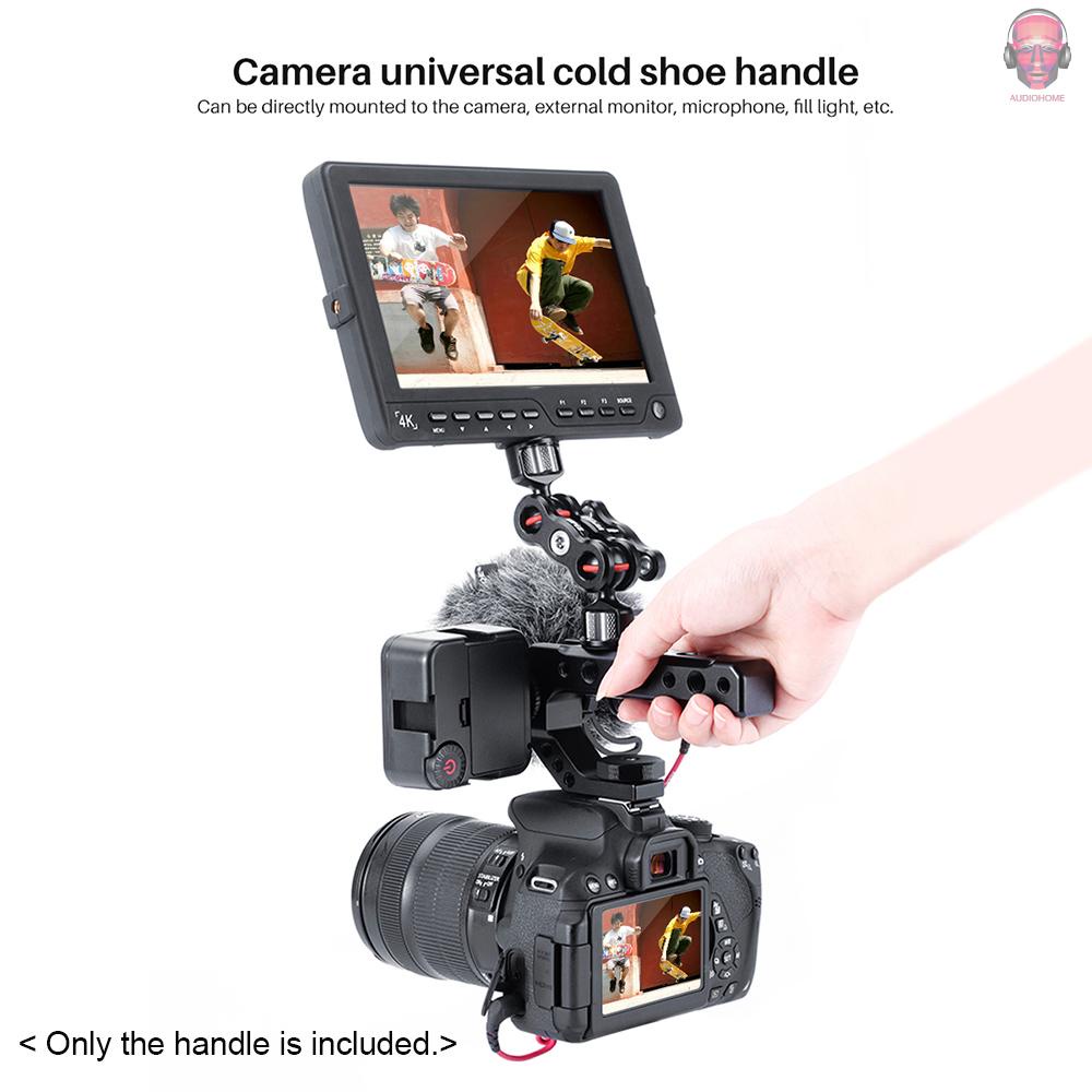 Tay Cầm Máy Ảnh Bằng Hợp Kim Nhôm UURig R005 Lỗ Vít 1/4 Inch 3/8 Inch 3 Lỗ Thông Dụng