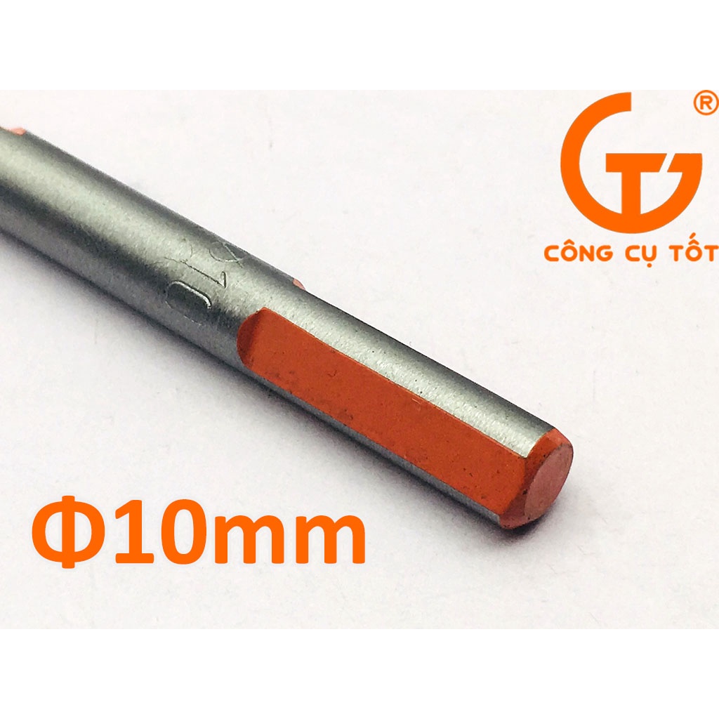 Mũi khoan đa năng chuôi tròn vát màu cam (Ø6,Ø8,Ø10mm) Kapusi
