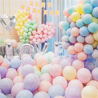 Bộ 10 bong bóng latex 5 inch màu sắc macaron dùng trang trí tiệc sinh nhật/tiệc cưới