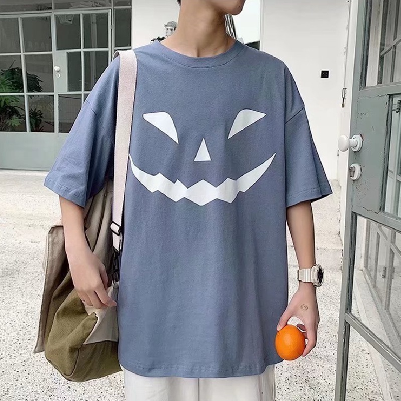 Áo Thun Tay Ngắn Dáng Rộng Cỡ Lớn In Hoạt Hình Kiểu Hip-Hop Đường Phố Nhật Bản Cá Tính Cho Nam