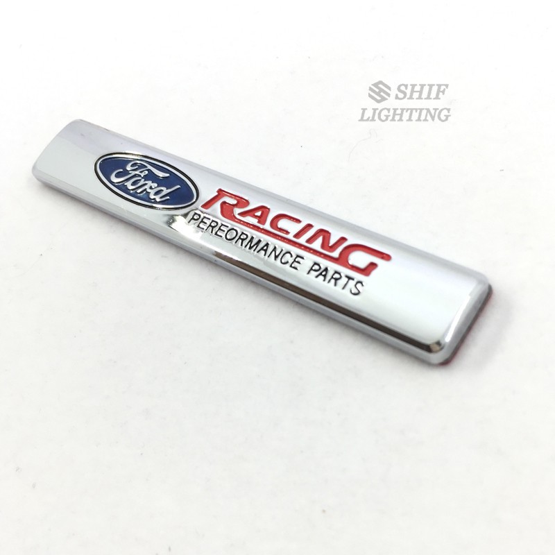 Logo kim loại hình chữ Ford Racing trang trí xe hơi chất lượng cao