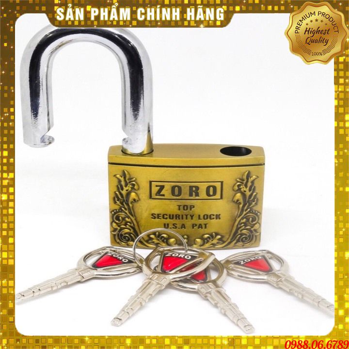 Ổ khóa cao cấp ZORO 6 phân,chìa đạn⚡FREE SHIP⚡ KHÓA BẤM KHÔNG CẦN CHÌA,Ổ Khóa 6 Phân Chống Cắt, Khoá Nhà Chống Trộm