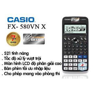 Máy tính  FX - 580VN X CHÍNH HÃNG Xanh/Hồng/Đen/Trắng, BẢO HÀNH 7 năm 1 ĐỔI 1