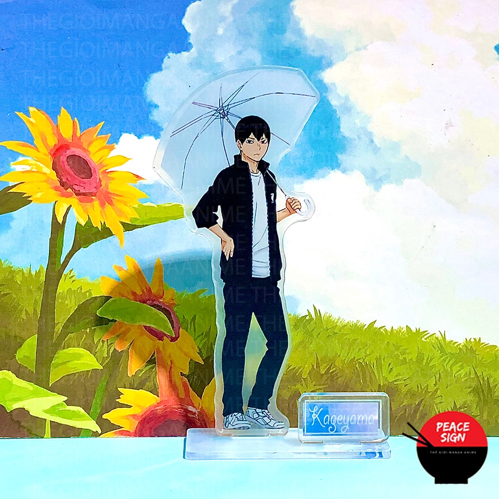 Mô hình Standee HAIKYUU!! ver CẦM Ô Vua Bóng Chuyền tượng mica acrylic anime chibi trưng bày