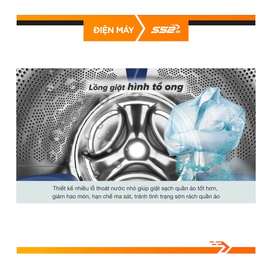 Máy giặt Electrolux Inverter 10 kg EWF1024P5WB - Hàng Chính Hãng