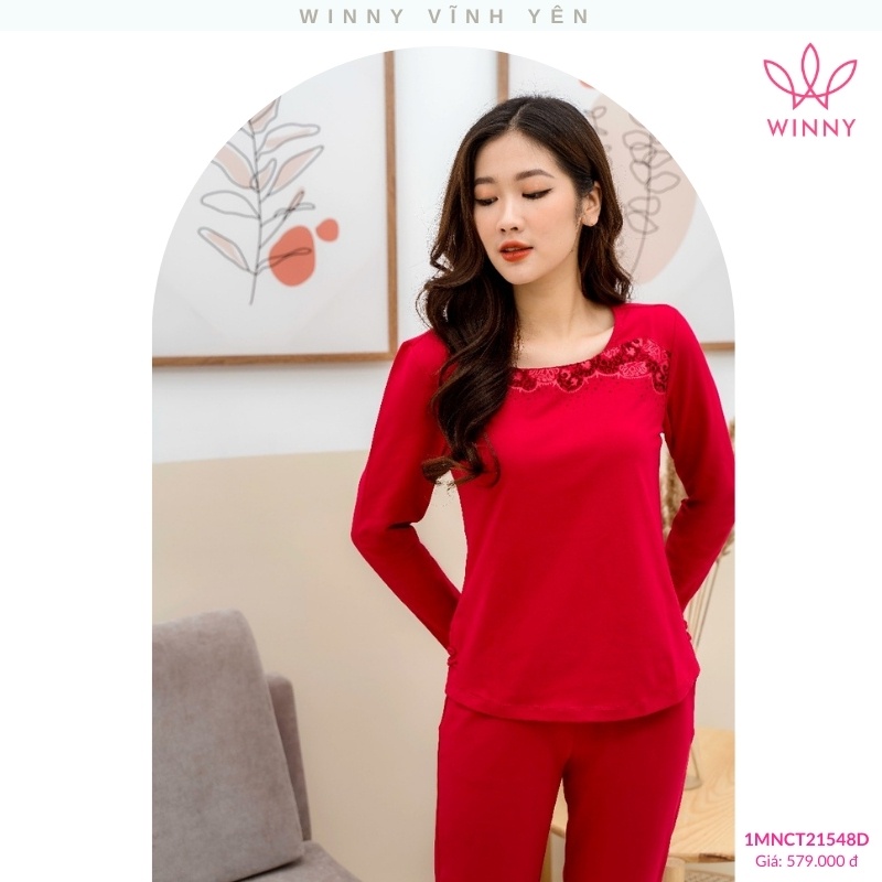 Bộ đồ cotton dài tay quần dài Winny - 1MNCT21548D
