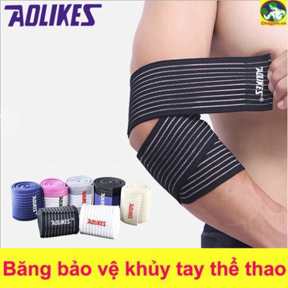 Băng Quấn Bảo Vệ Khủy Tay Thể Thao Aolikes ĐenSport