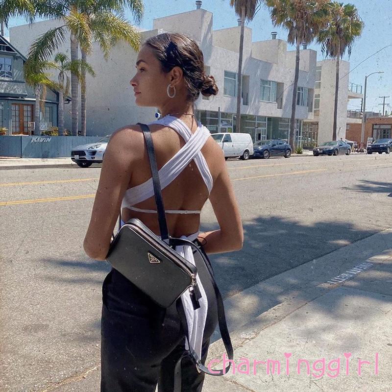 Áo dây màu trơn thiết kế sáng tạo thời trang nữ quyến rũ