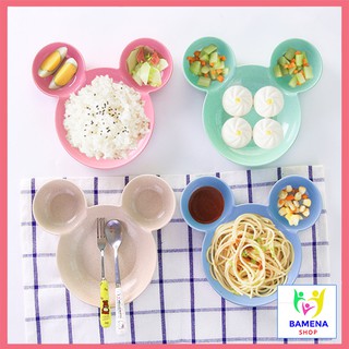 Bát ăn dặm lúa mạch hình mickey 3 ngăn tiện dụng cho bé
