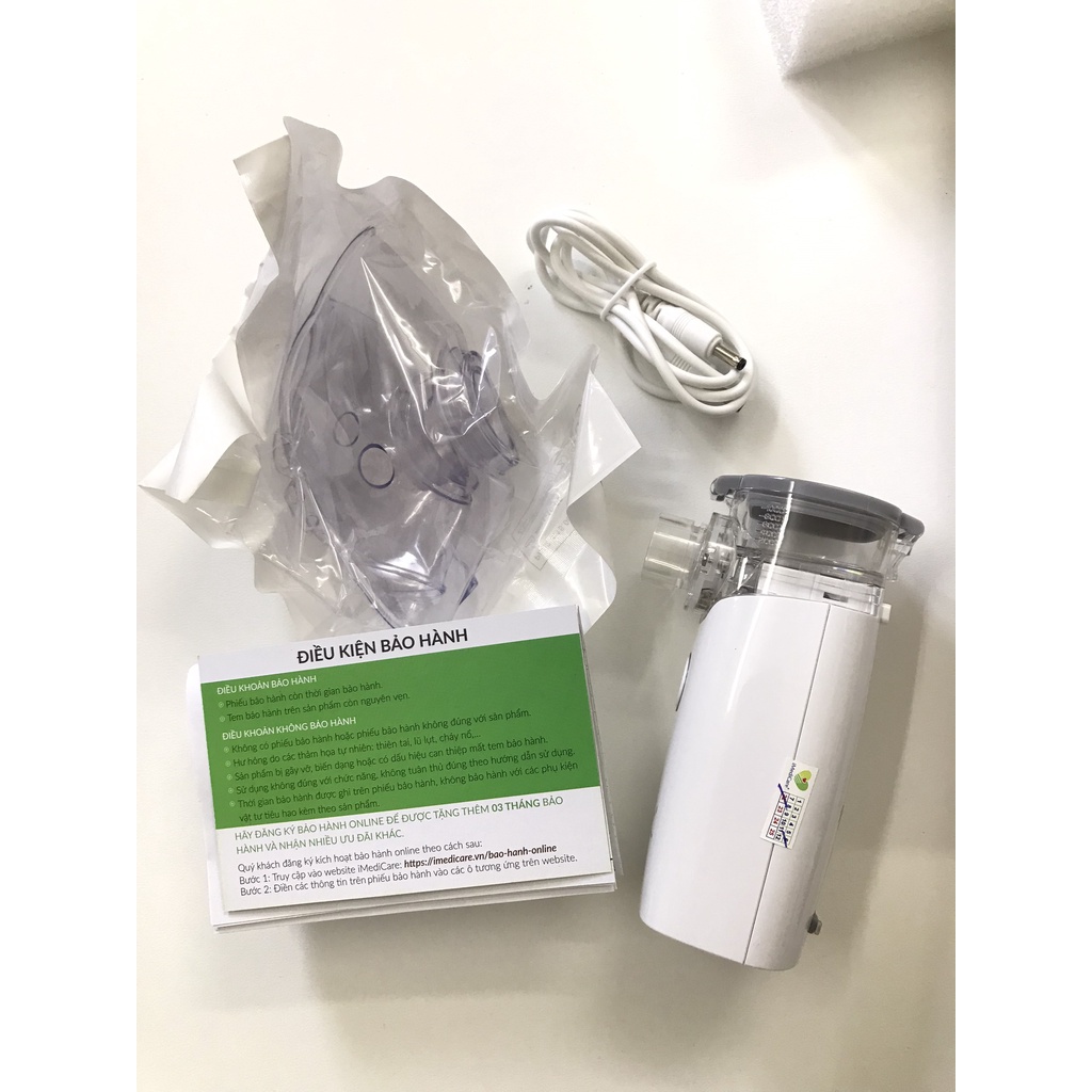 Máy xông khí dung cầm tay iMediCare iUN-9S, máy xông khí dung siêu âm cho trẻ em và người lớn -Chính hãng