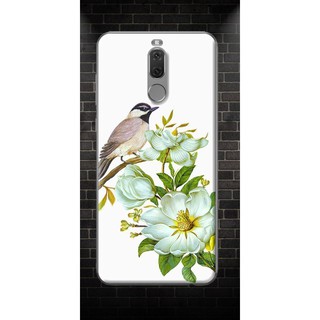 Ốp Lưng Huawei 2i- Chim Đậu Cành Hoa Trắng