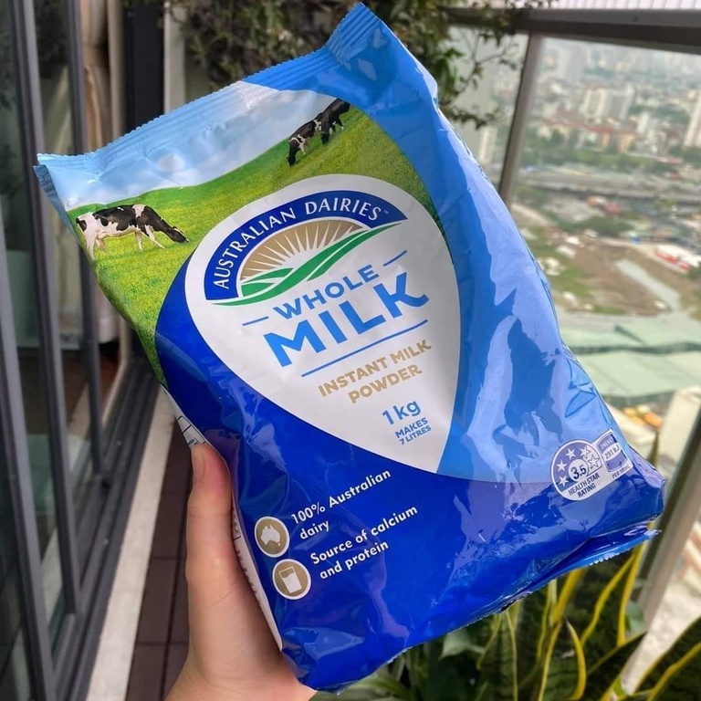 Sữa Bột Nguyên Kem Australian Dairies Whole Milk Úc 1KG - SỮA TƯƠI NGUYÊN KEM