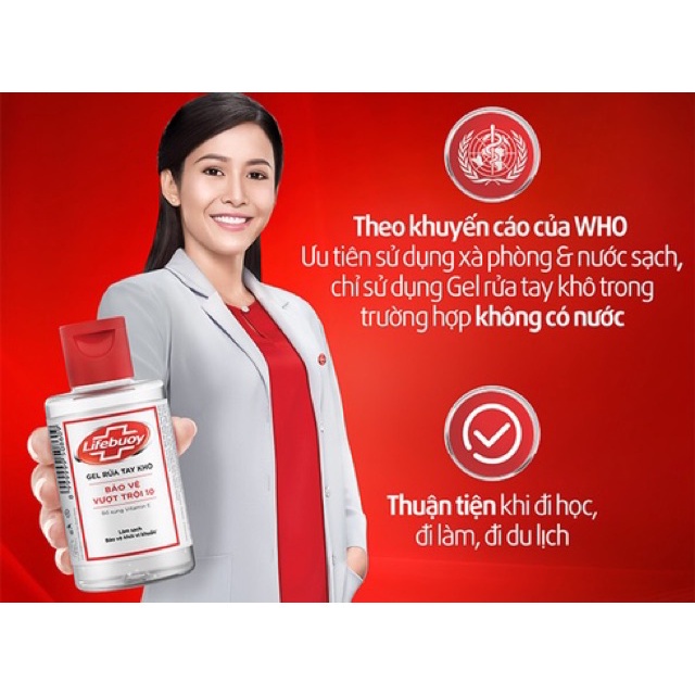 ✅ [BẢN ĐẶC BIỆT] Gel Rửa Tay Khô- Lifebuoy (100ml PHIÊN BẢN GIỚI HẠN), Sát Khuẩn Lifebouy Lifeboy -VT0675