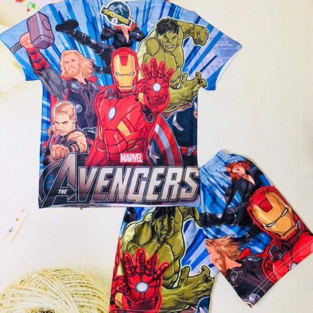 Đồ bộ in 3D hình avengers