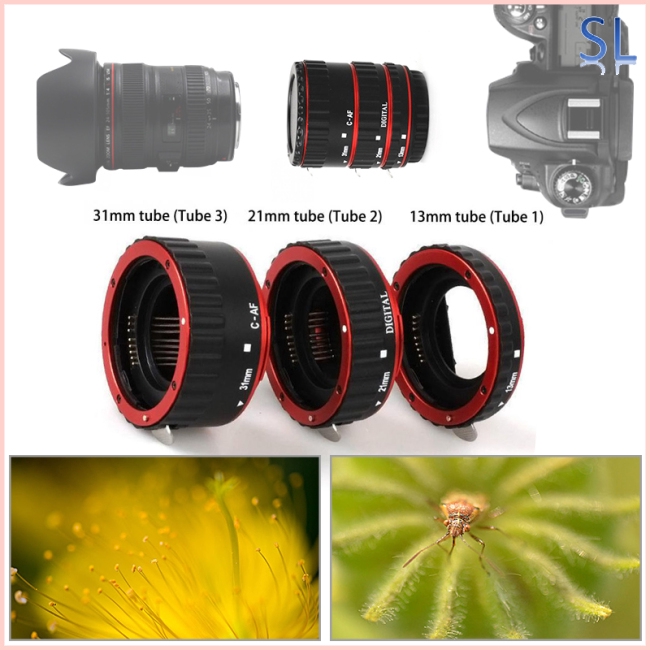 Lens Adapter Mount Auto Focus AF Macro Extension Tube Ring for Canon EF-S Lens T5i T4i T3i T2i 100D