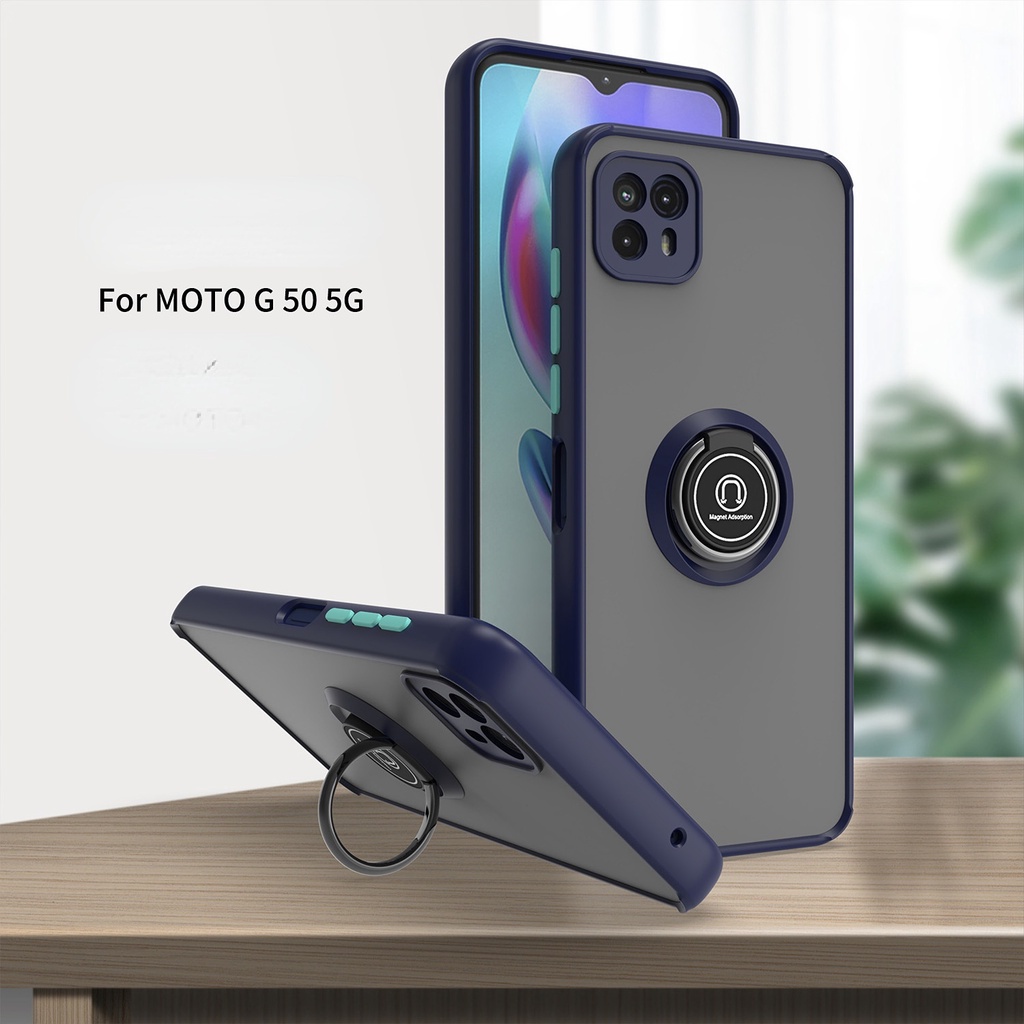 Ốp Điện Thoại Tích Hợp Giá Đỡ Từ Tính Chống Sốc Cho Motorola One 5G Ace G Play Power stylus Pure 50