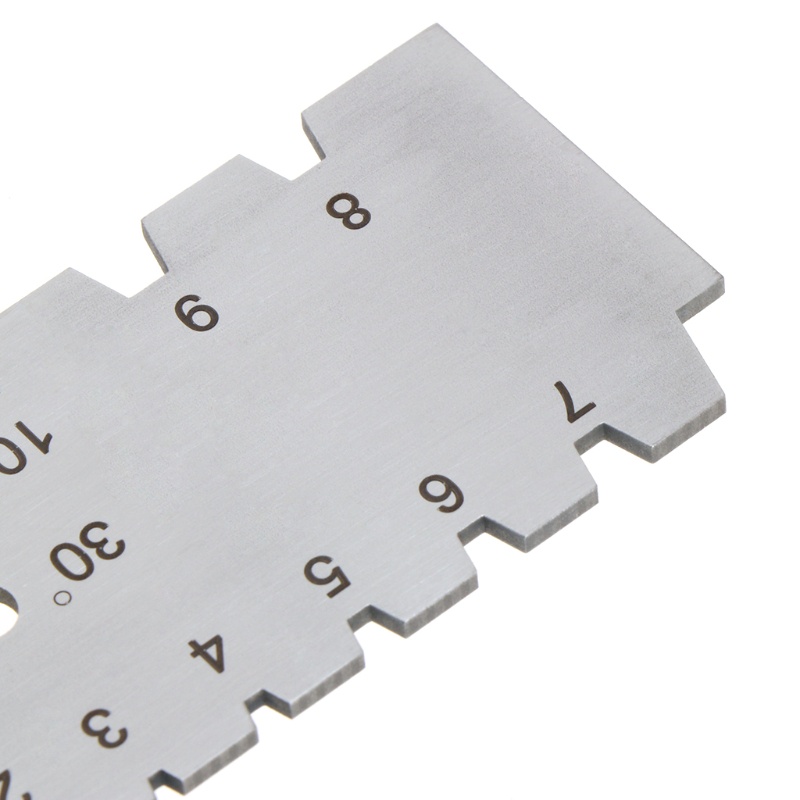 Thước Đo Ren Xoắn Ốc WER Metric 30° Thước Đo Góc Chính Xác Bằng Thép Không Gỉ