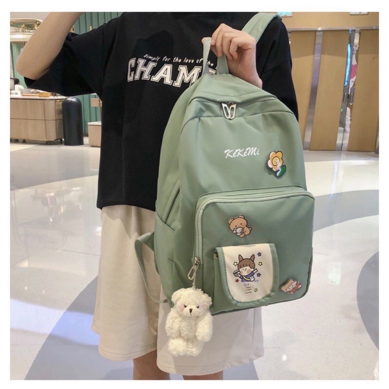 BALO THỜI TRANG ĐI HỌC ULZZANG CHỐNG THẤM KEKEMI