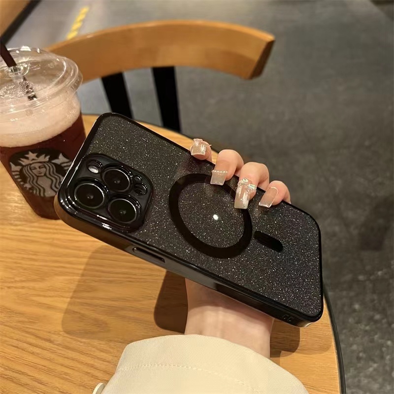 Ốp Điện Thoại Silicon Dẻo Tráng Gương Lấp Lánh Sang Trọng Chống Sốc Cho iPhone 11 12 13 14 Pro Max Plus