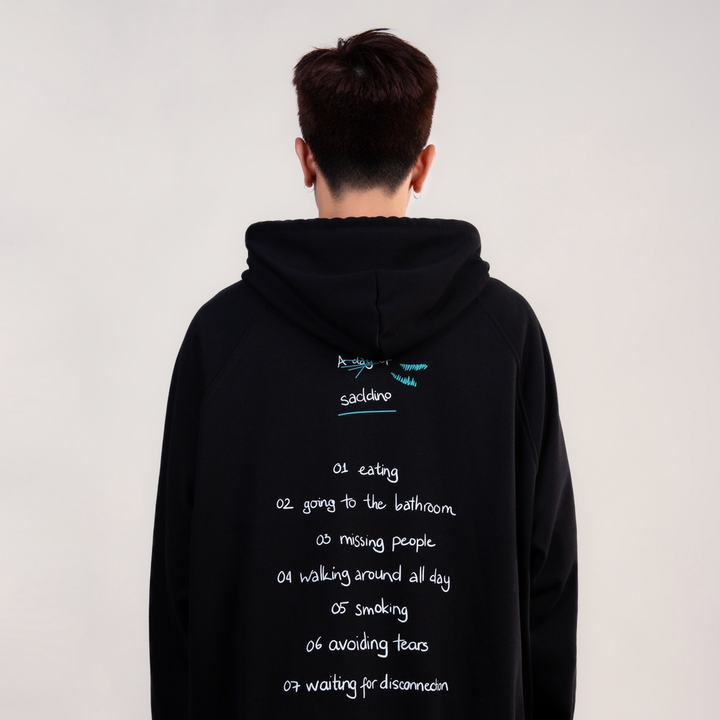 Áo hoodie SADBOIZ Saddino Black