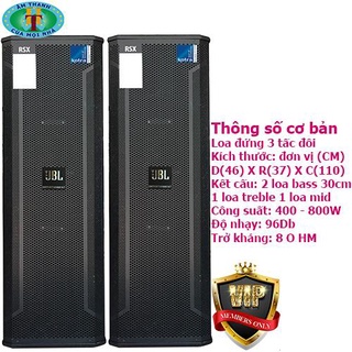 Loa đứng 3 tấc đôi thùng sơn JBL cao cấp
