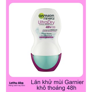 Lăn khử mùi diệt khuẩn GARNIER Mineral Invisible 48H của Đức