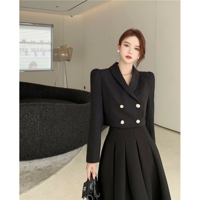 SET VEST ÁO + CHÂN VÁY XÒE DÀI