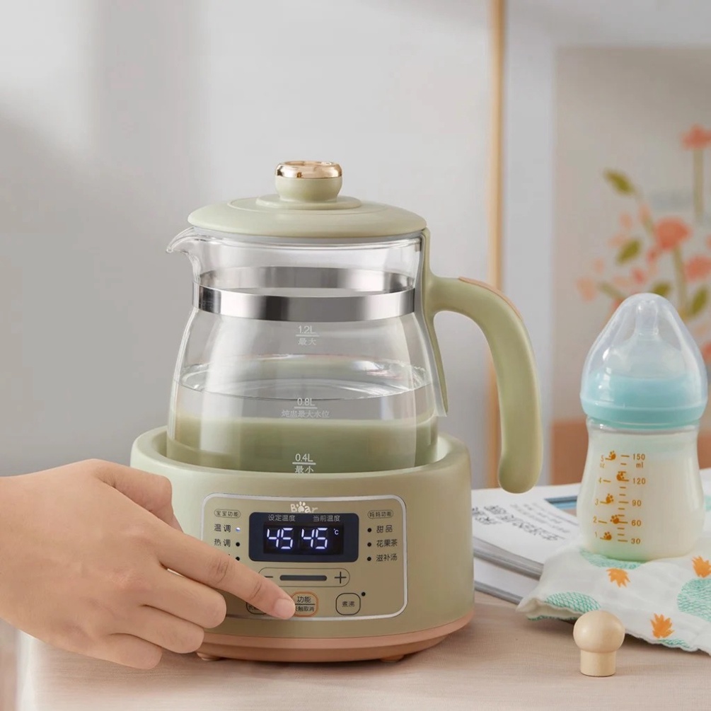 Bình đun và hâm nước pha sữa 1.2L Bear TNQ-D12W7 - Chính hãng - BH 18 tháng
