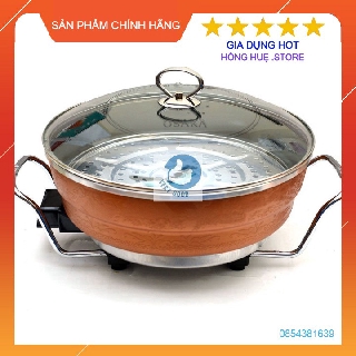 Nồi Lẩu Kiêm Chảo Điện Đa Năng OSAKA Họa Tiết Cao Cấp  👑