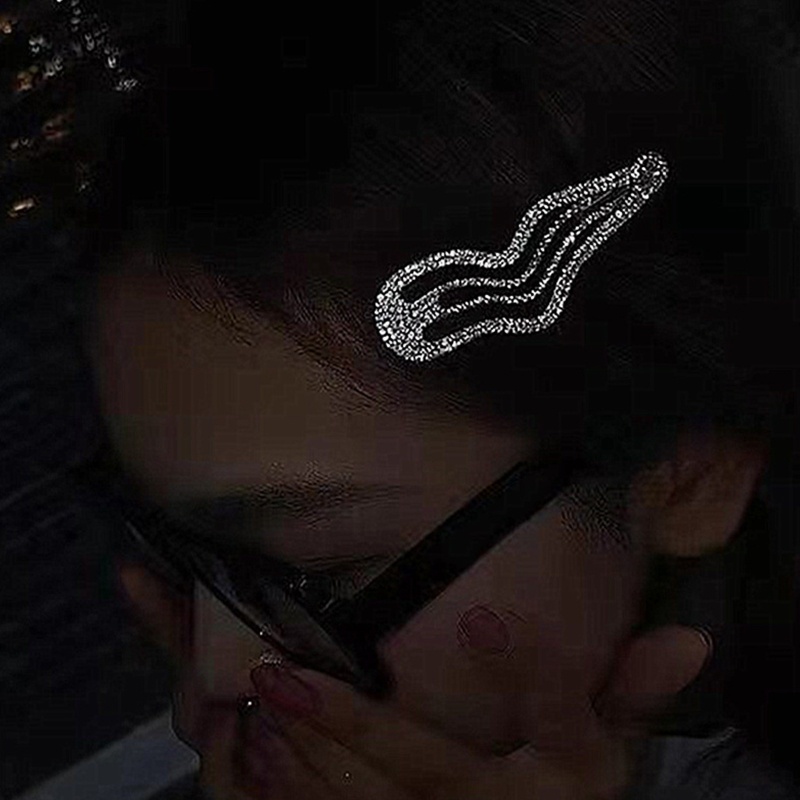 Kẹp Tóc Gợn Sóng Đính Đá Thời Trang