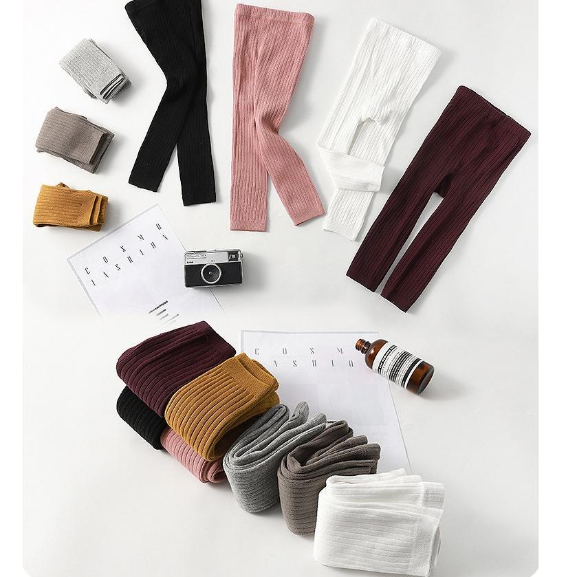 Đảm bảo mới được bảo đảm |Quần Legging Dài Đan Len Màu Trơn Cho Bé Gái 0 6 Tháng 6 12 Tháng & Bé Gái 1 2 2 3 3 4 5 Tuổi |Sản Phẩm @ Tuỳ Chọn