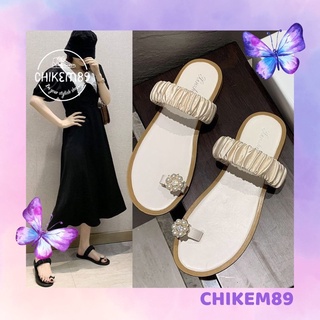 Dép nữ quai ngang xỏ ngón⭐️FREESHIP⭐️đính đá siêu xinh hottrend