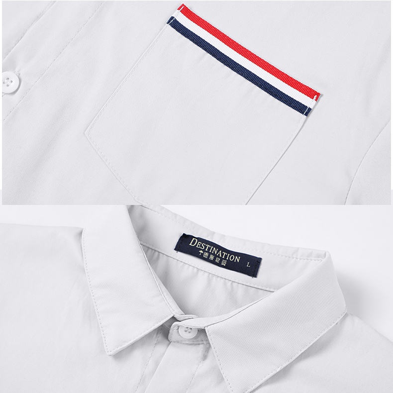 Áo sơ mi học sinh dài tay nam nữ, áo blouse phối JK, DK phong cách học sinh brand