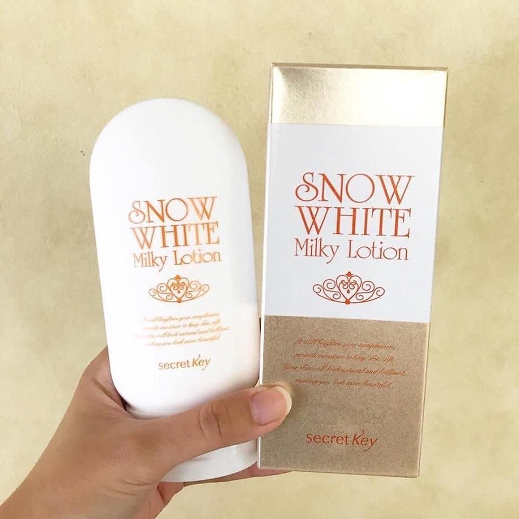 Sữa Dưỡng Thể Secret Key Trắng Da Nâng Tông Tức Thì  Snow White Milky Lotion - 120g