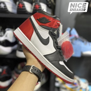 Giày sneaker Jordan 1 high satin black toe - High quality .