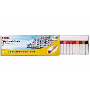 MÀU NƯỚC PENTEL VỎ NHỰA 18 MÀU HTP-18