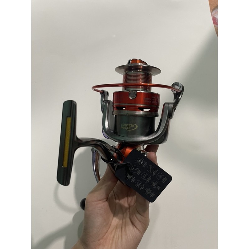 Máy câu Yolo Spyra - 6000 hàng chuẩn y hình siêu khoẻ siêu bền cối kim loại, tay quay kim loại