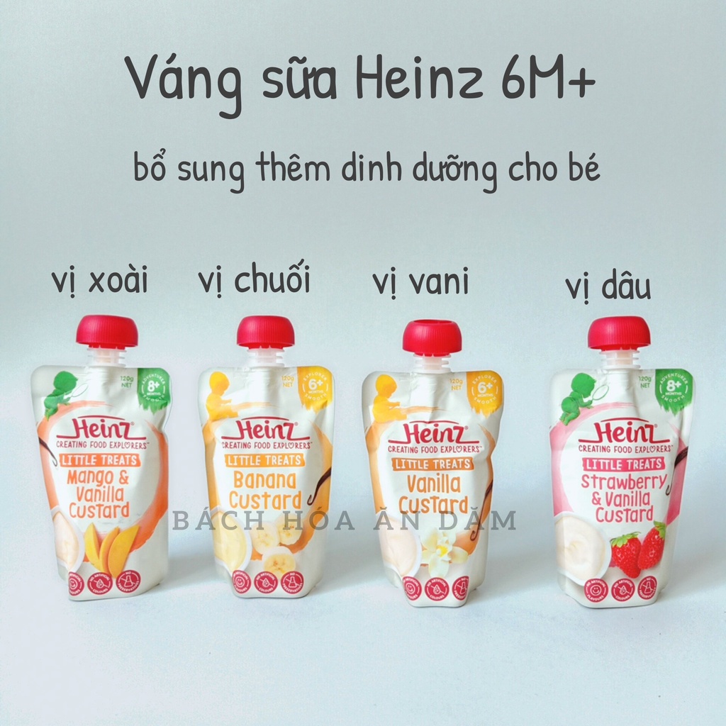 VÁNG SỮA HEINZ CUSTARD [GIÚP BÉ TĂNG CÂN] Váng ngon nhất trong các loại váng.Hàng chuẩn AIR