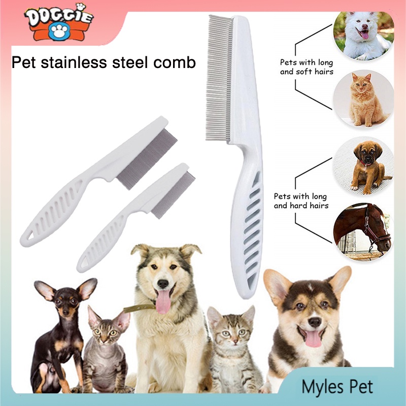 ★〓Myles Pet〓★Lược Chải Lông Cho Thú Cưng Loại Bỏ Bọ Chét Tiện Dụng