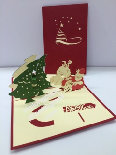 Combo 5 thiệp Nổi 3D  Merry Christmas ( giá yêu thương  )